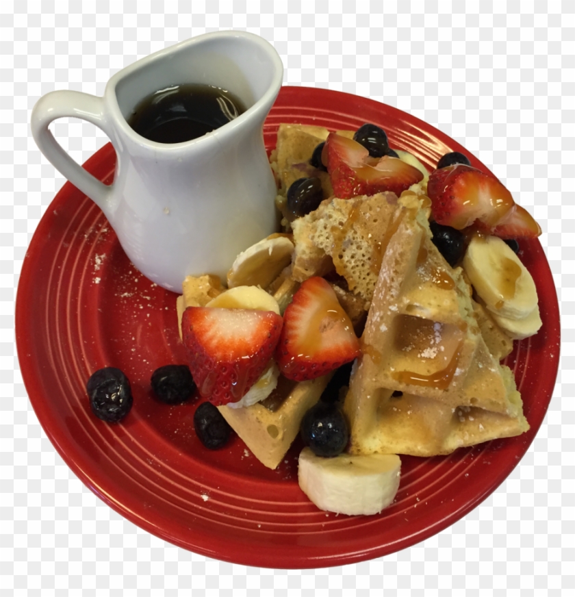 Erika's Red Plate Speciality Waffle - Fruit Salad Clipart #3384045