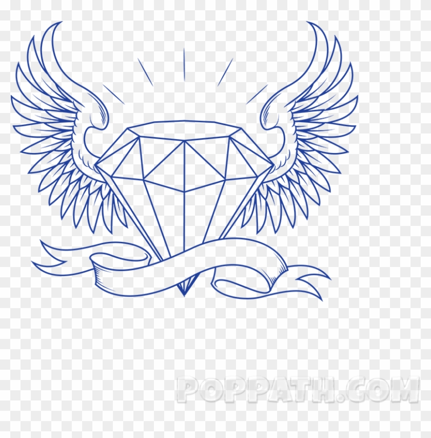 Drawn Diamond Art - Drawing Clipart
