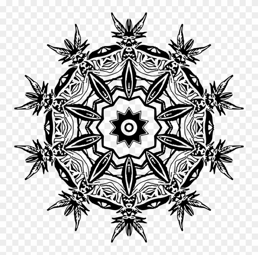 Drawing Mandala Tattoo - Flower Mandala Tattoo Draw Clipart #3384659