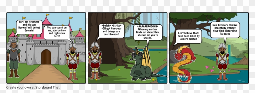 Beowulf - Cartoon Clipart #3385008