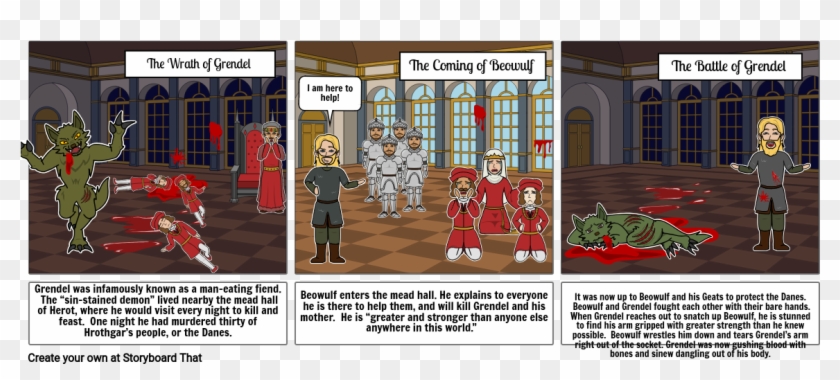 Beowulf - Cartoon Clipart