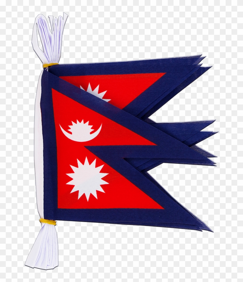 Mini Flag Bunting 6x9\ - Flag Of Nepal Clipart #3385098