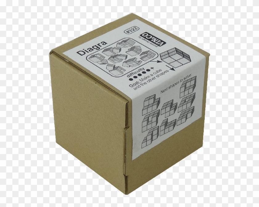 Diagra Wooden Cube Puzzle By Vinco - Box Clipart #3386217