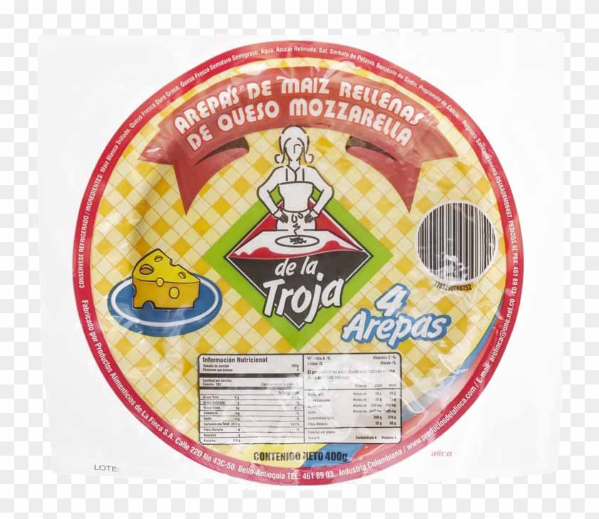 Arepa De La Troja Con Queso Mozzarella - Arepas De La Troja Clipart #3386869