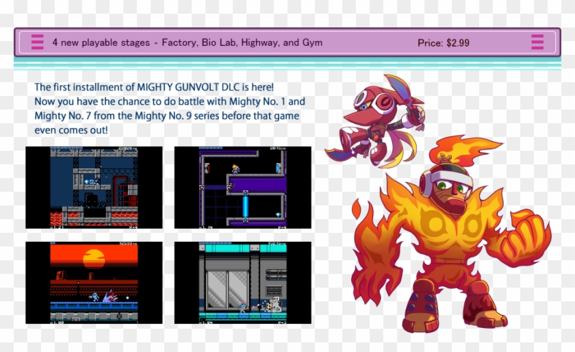 ダウンロードコンテンツ第1弾 - Mighty Number Nine Bosses Clipart