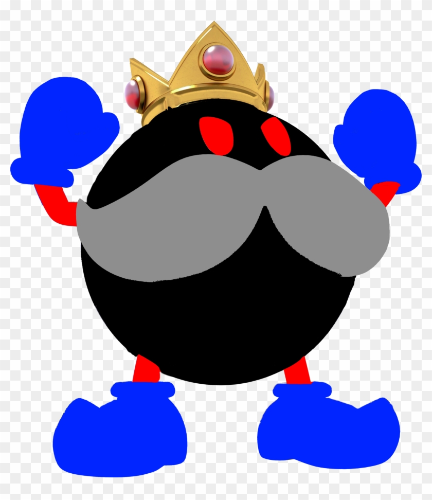 Dark King Bob-omb - Dark King Bomb Omb Clipart #3387054