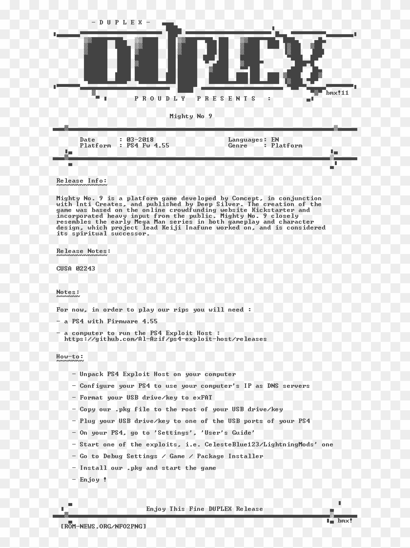 Mighty - No - 9 - Ps4-duplex - - Playstation 4 Clipart #3387095