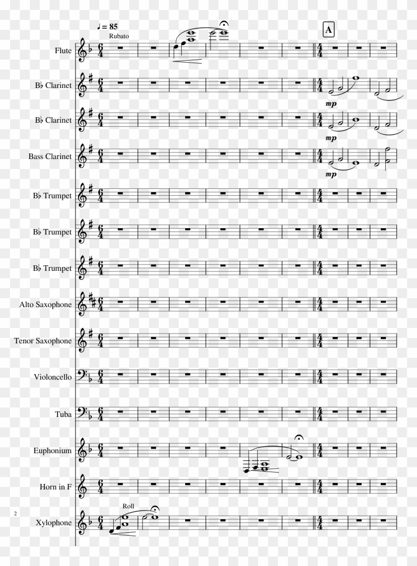 Bob-omb Battlefield Sheet Music 3 Of 4 Pages - Sheet Music Clipart #3387219
