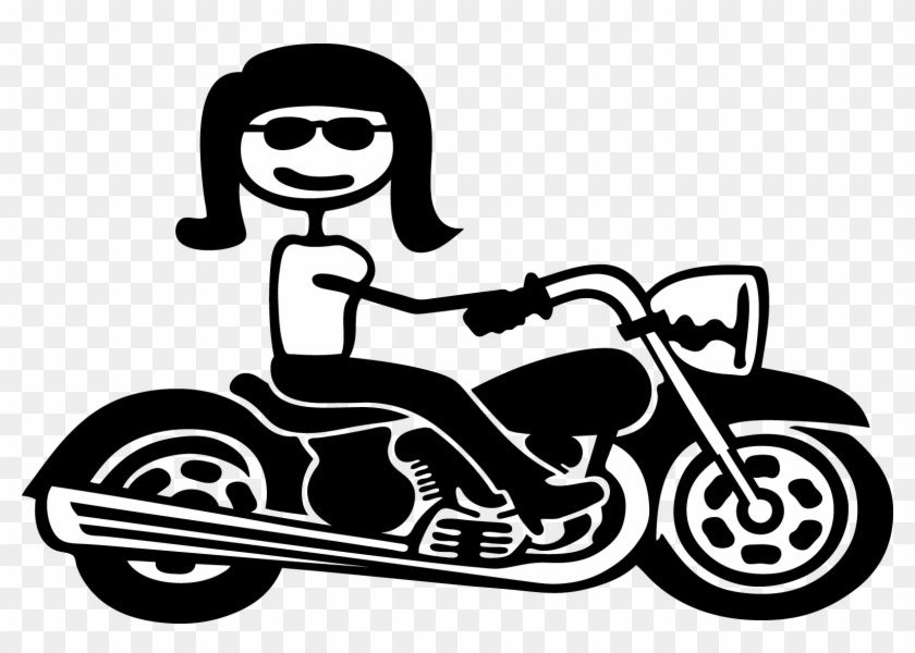 Stick Figure Motorcycles Clipart
