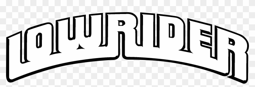 Lowrider Logo Black And White Clipart #3387924