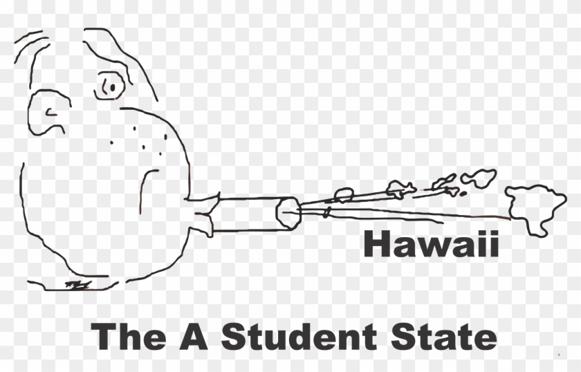A Funny Map Of Hawaii - Commit Clipart #3387966