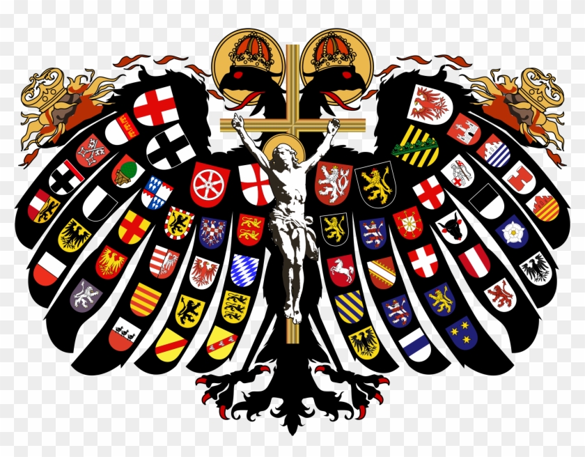 The Quaternion Eagle Of The Holy Roman Empire C - Holy Roman Empire Coat Of Arms Png Clipart