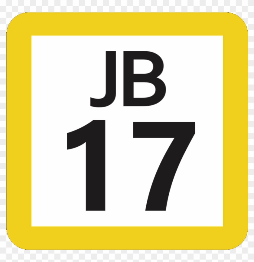 Jr Jb-17 Station Number - Sign Clipart #3388212