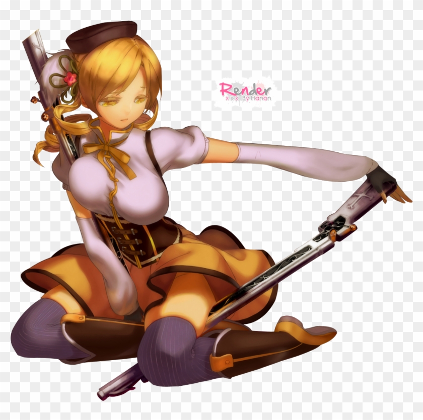 [character] Mami Tomoe Mahou Shoujo Madoka Magica - Cartoon Clipart #3388491