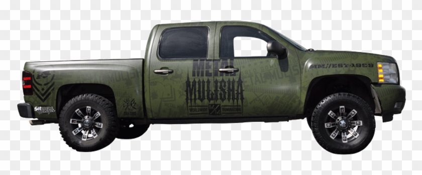 Offroad Truck Wrap 3m Flat For Metal Mulisha - Chevrolet Silverado Clipart