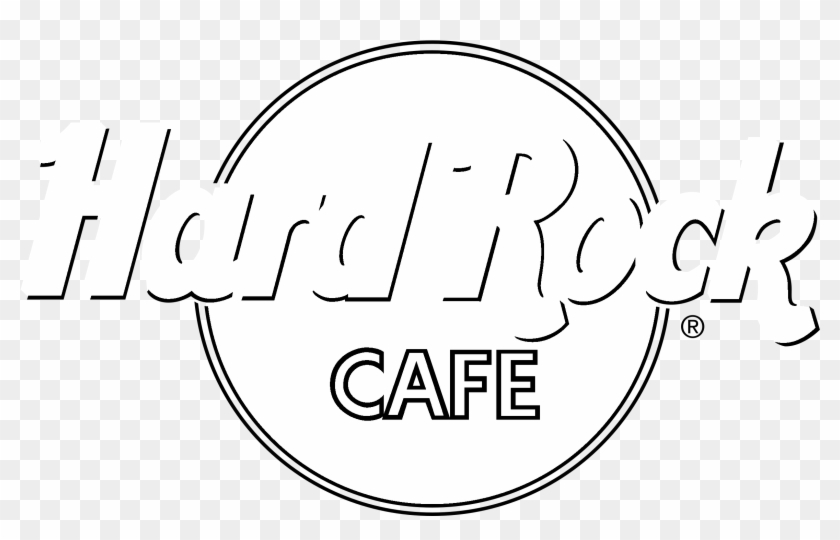 Hard Rock Cafe Logo Black And White - Hard Rock Cafe Clipart #3388652