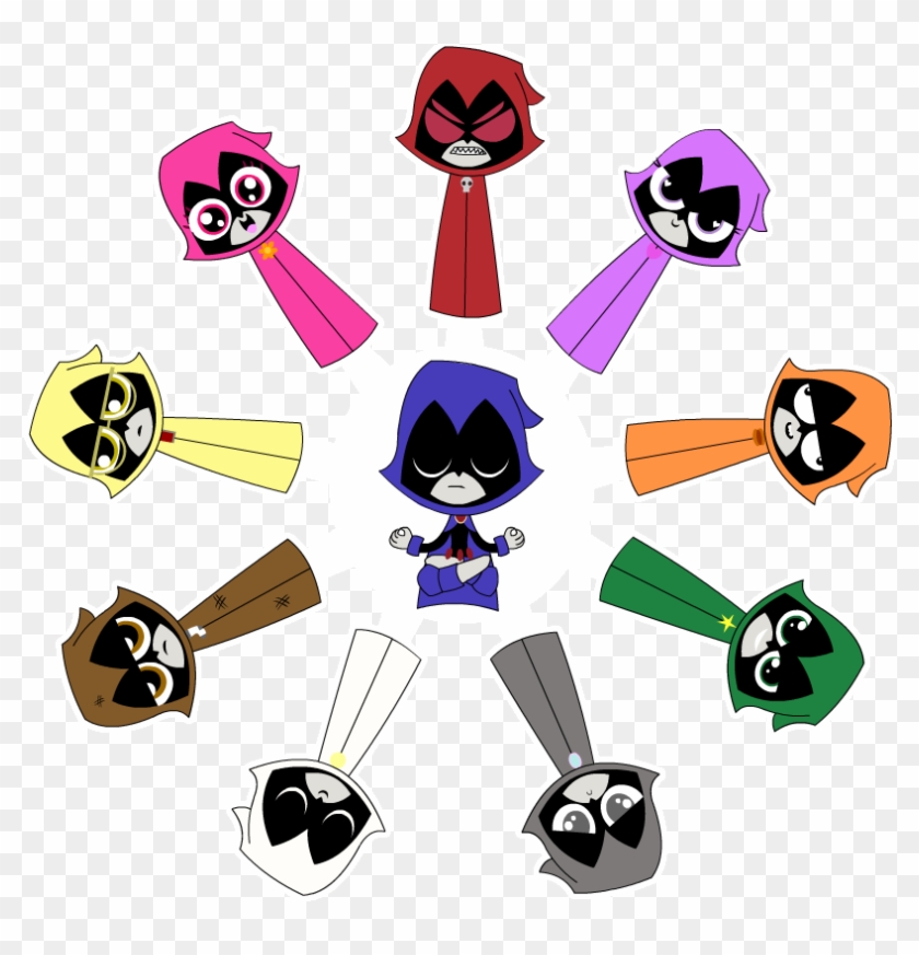 Ftrxuigcv Byc 7uvc Colors Of Raven, Teen - Raven Meditando Clipart #3388926