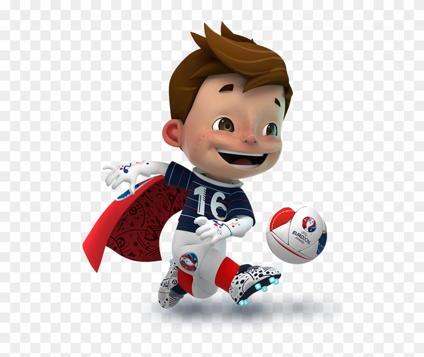 Mascot Euro 2016 Ball - Super Victor Clipart