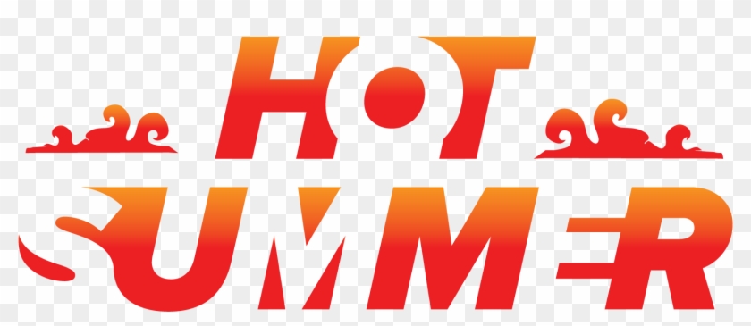 Hot Summer Negative Space, White Space Logo Mark Icon - Graphic Design Clipart