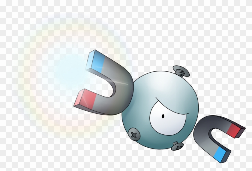 Magnemite Used Mirror Shot By Xiaodarkcloud - Magnemite Png Clipart #3389303