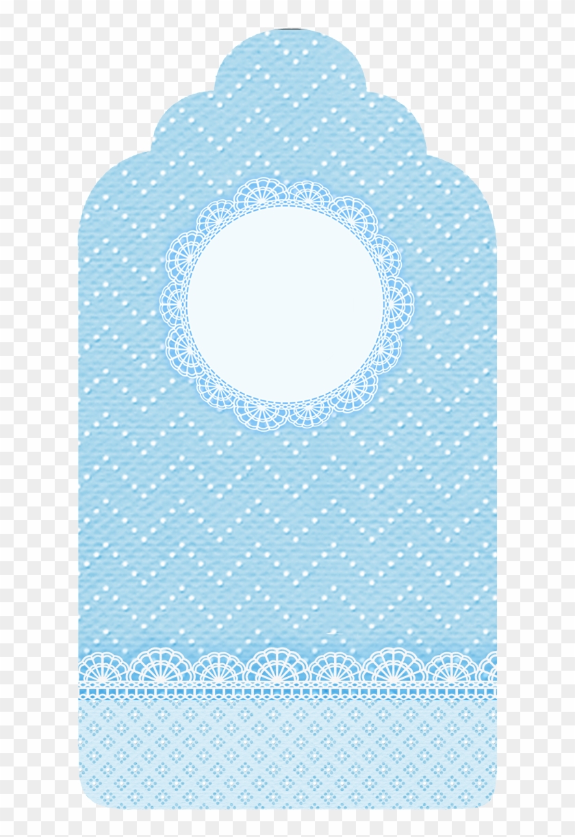 Montando Minha Festa - Fundo Tag Azul Clipart