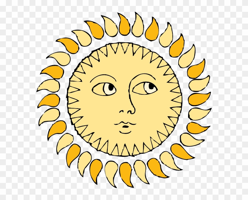 Original Png Clip Art File Sun With Face Svg Images - Draw The Hands Of The Clock Transparent Png