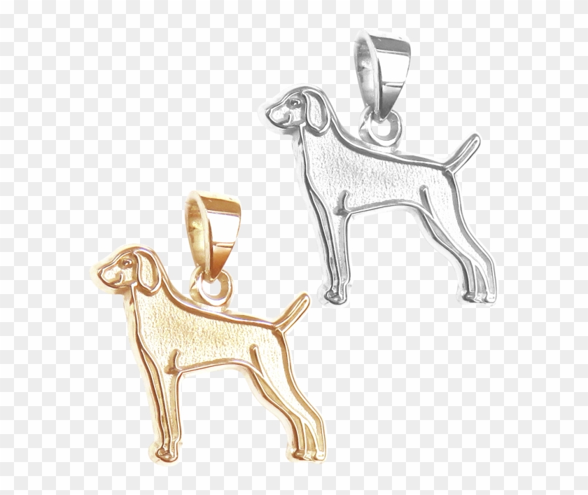 Weimaraner Charm Or Pendant In Sterling Silver Or 14k - Ancient Dog Breeds Clipart #3389962