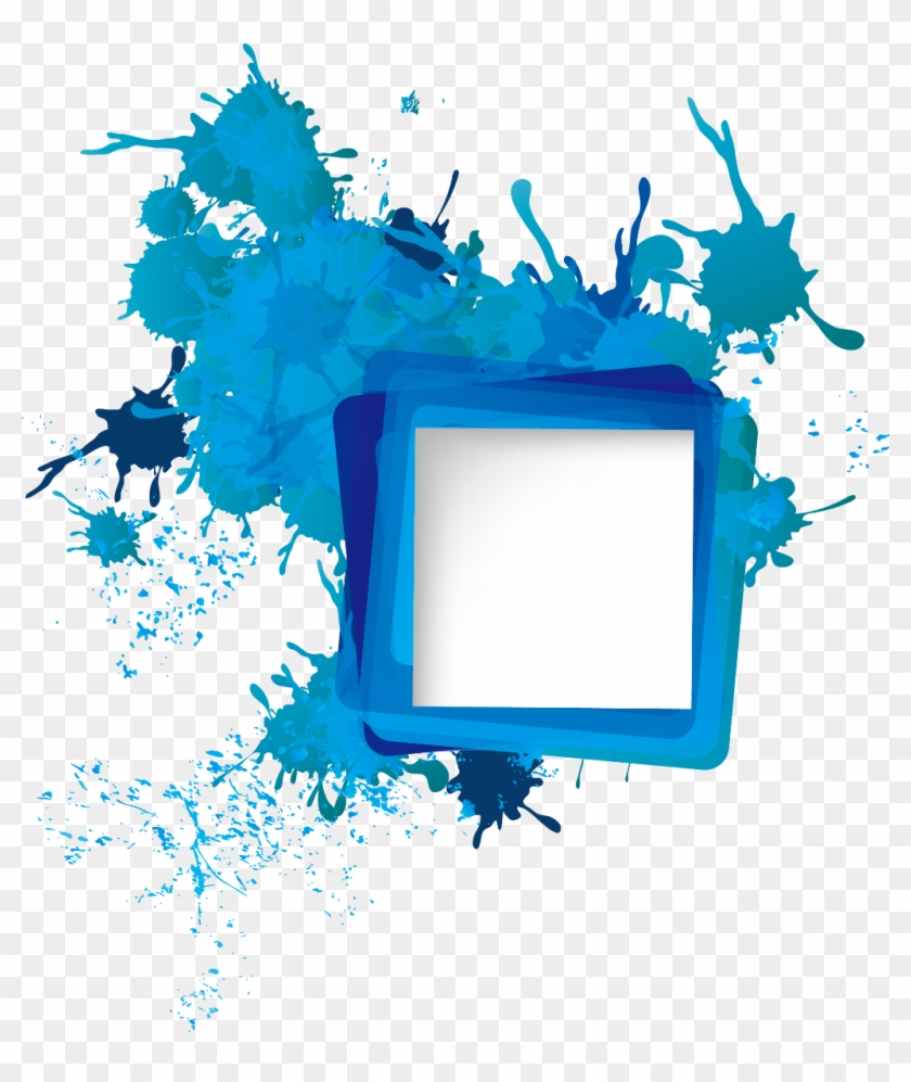 #frames #frame #border #borders #paintsplatter #splatter - Png Abstrato Clipart
