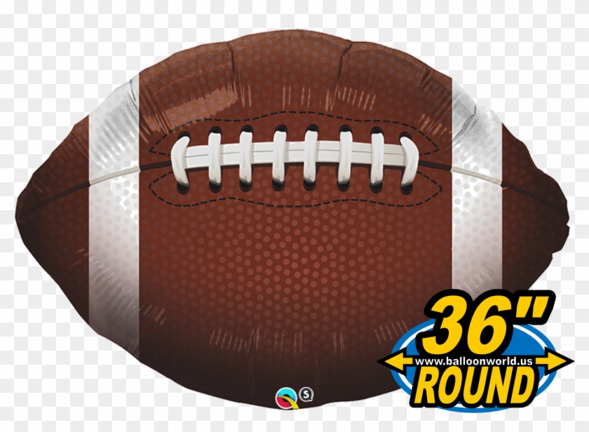 36" Football Big Shape Foil Balloon - Football Mylar Balloon Clipart #3390158