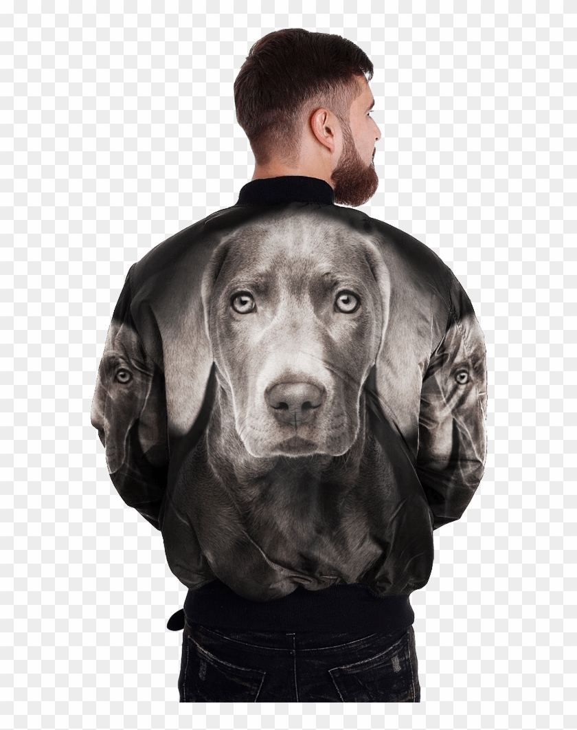 Com Weimaraner Over Print Jacket %tag - Jacket Clipart