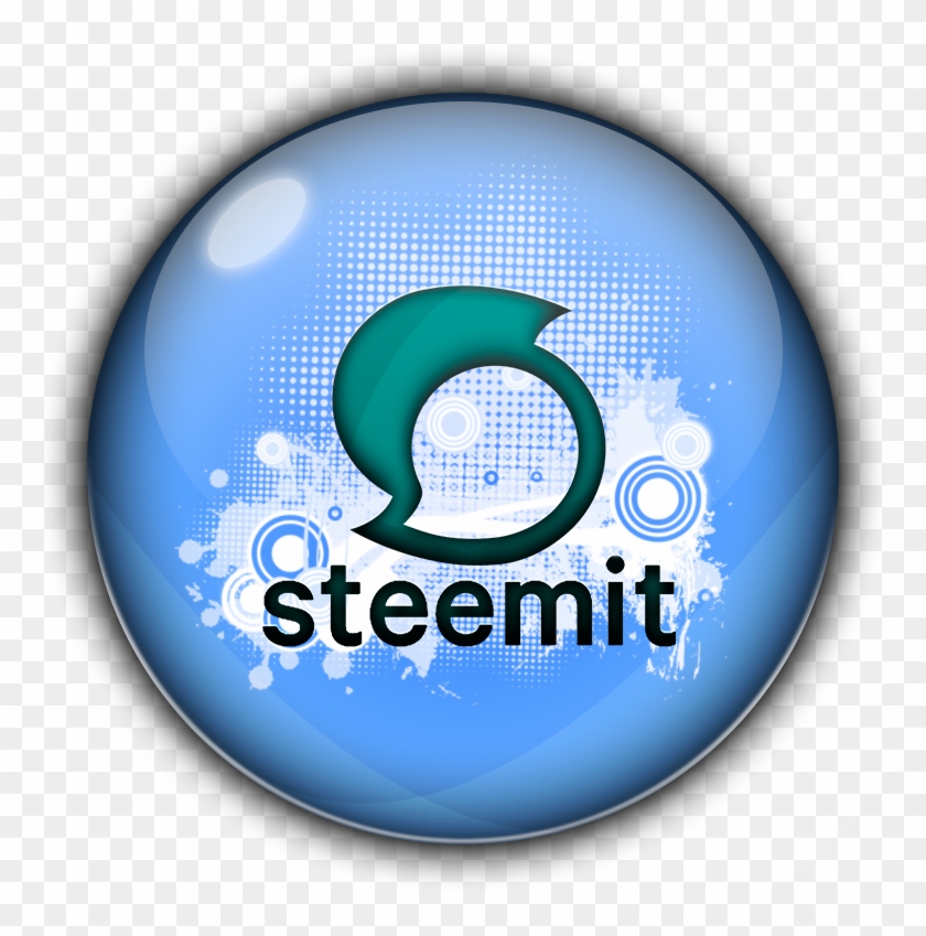Icono Steemit 3d Steem Azul 03 - Circle Clipart