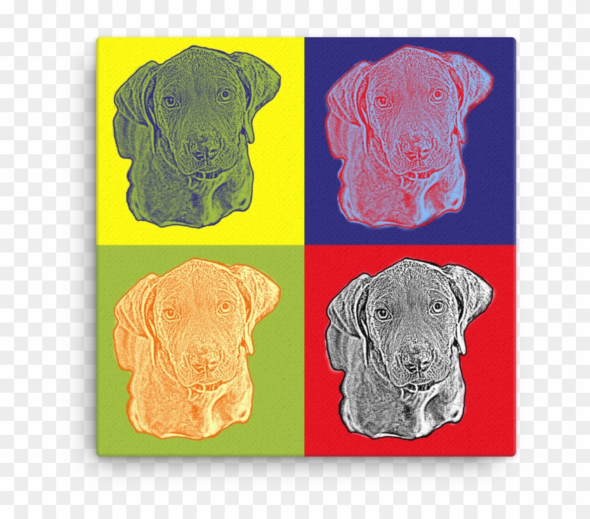 Front View Dog Portrait Pop Art - Guard Dog Clipart