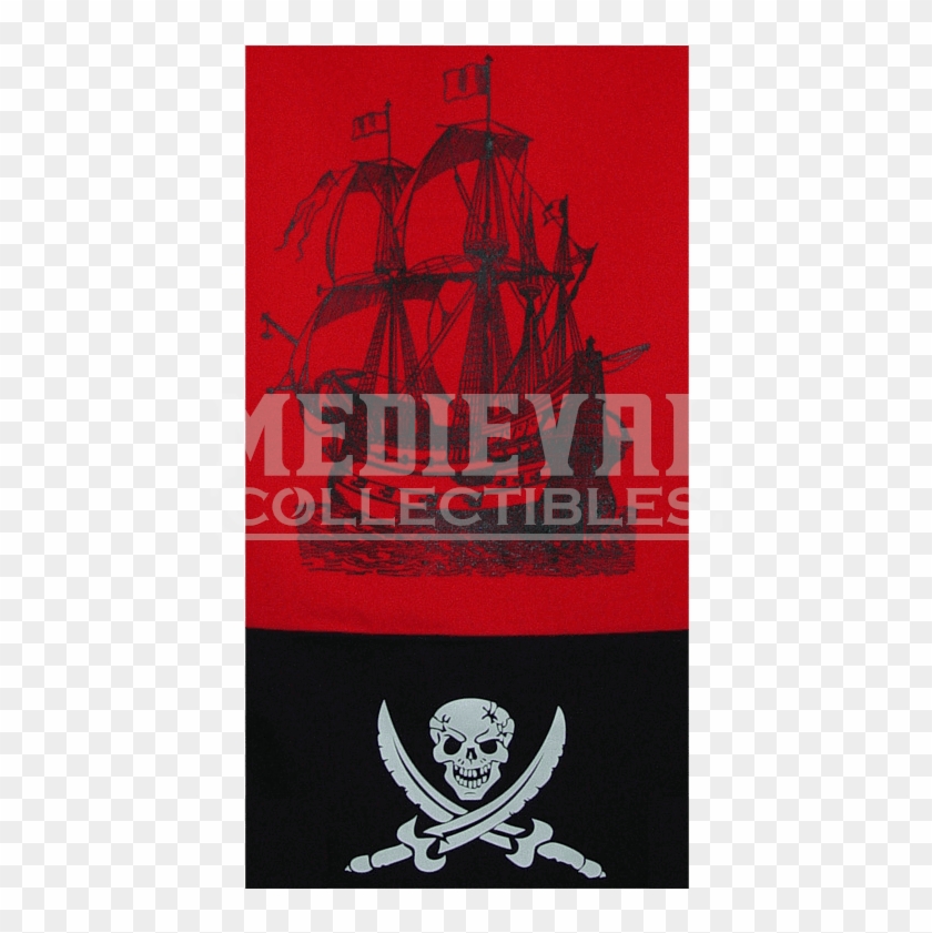 Pirate Banner Creepy Skull - Drink Clipart #3390839