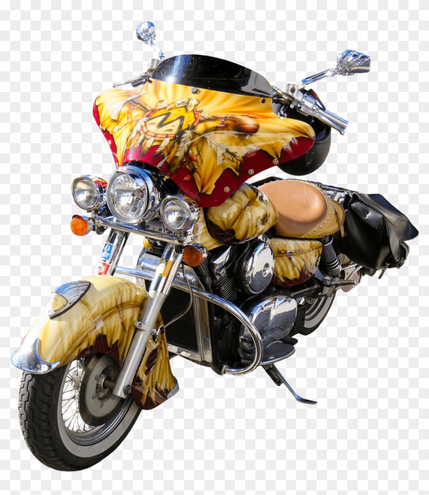 Download Motorcycle Drifter Front View Transparent - Bike Adventure Png Clipart #3391186