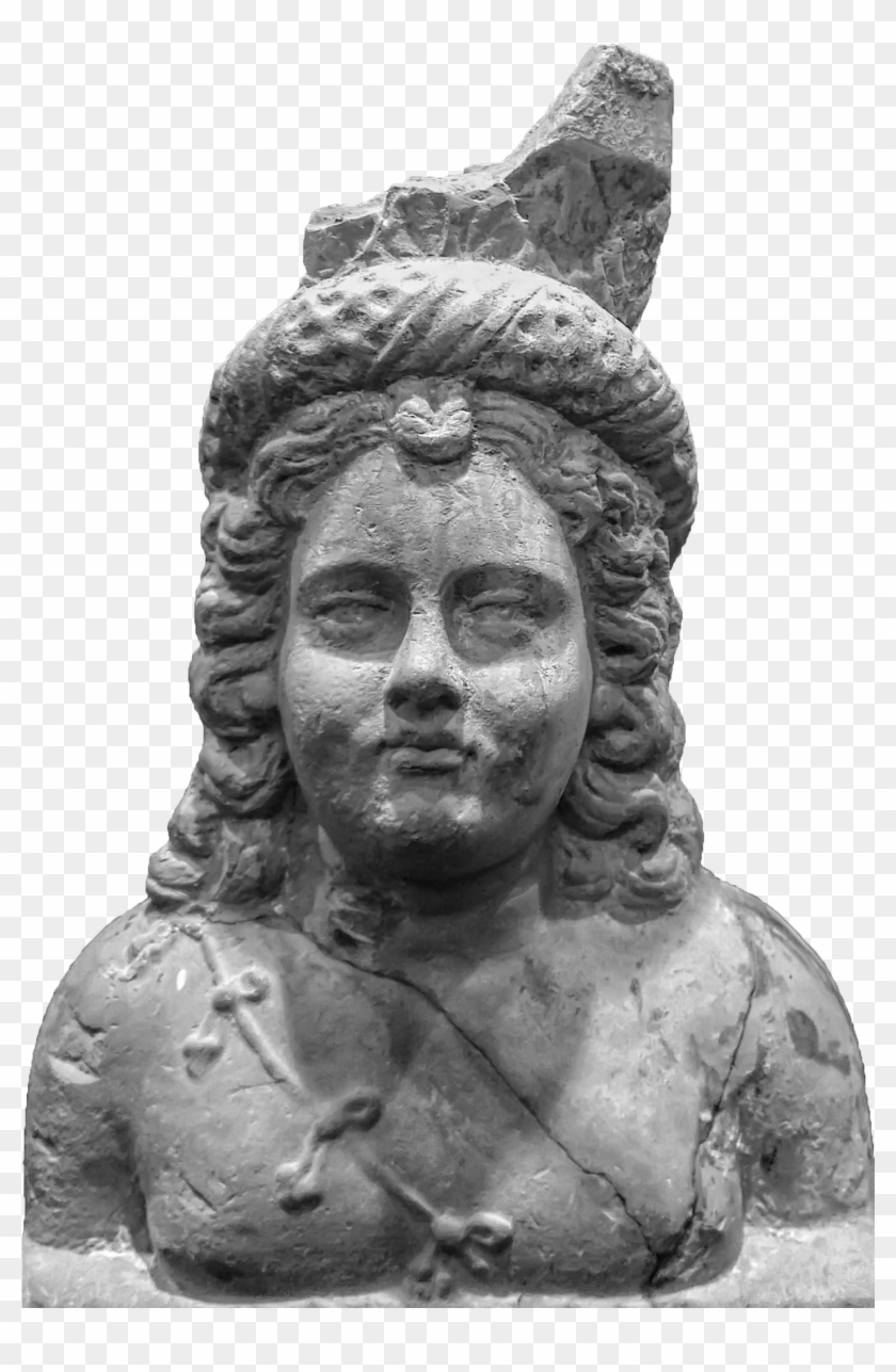 Small Hellenistic Or Parthian Bust - Bust Clipart #3391244