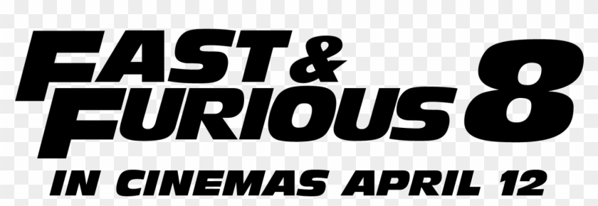 Fast And Furious 8 Logo Png - Black-and-white Clipart #3391249