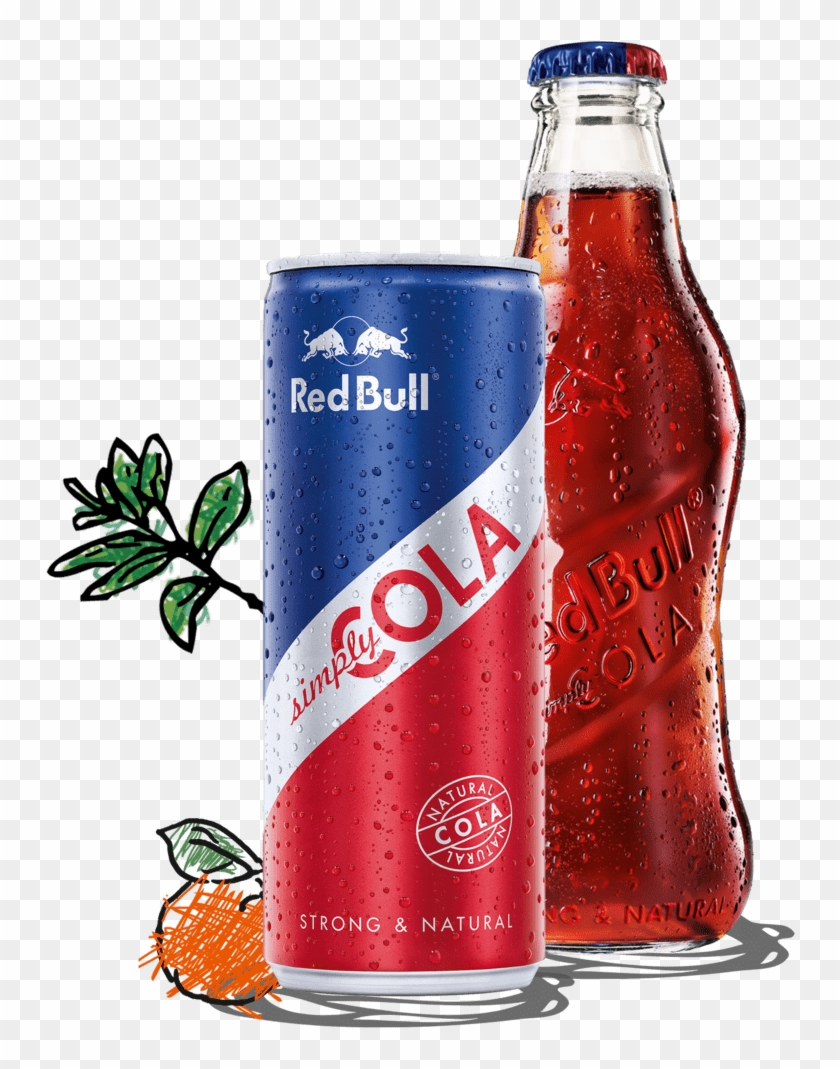Cola Red Bull Simply Cola All Natural All Cola Red - Red Bull Cola Bottle Clipart #3391487