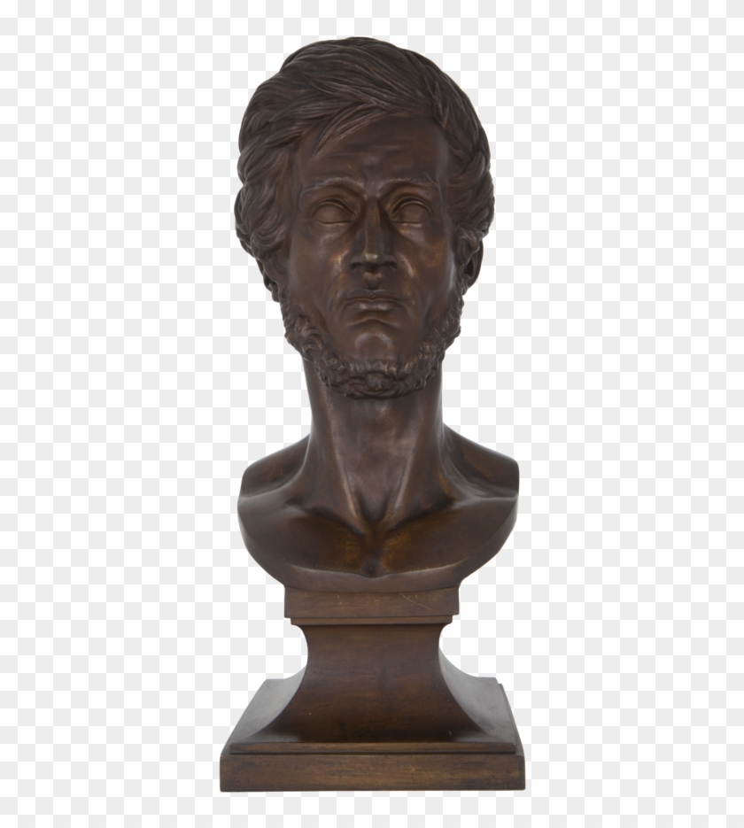 Sculpture “adam Mickiewicz's Bust” By Pierre Jean David - Bronze Sculpture Clipart