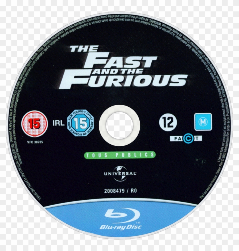The Fast And The Furious Bluray Disc Image - Fast And The Furious Dvd Disc Clipart #3391622
