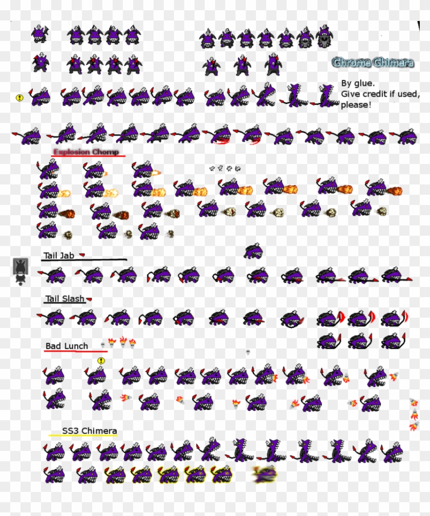 Chromechimerasprite-2 ] - Sprites Clipart #3391722