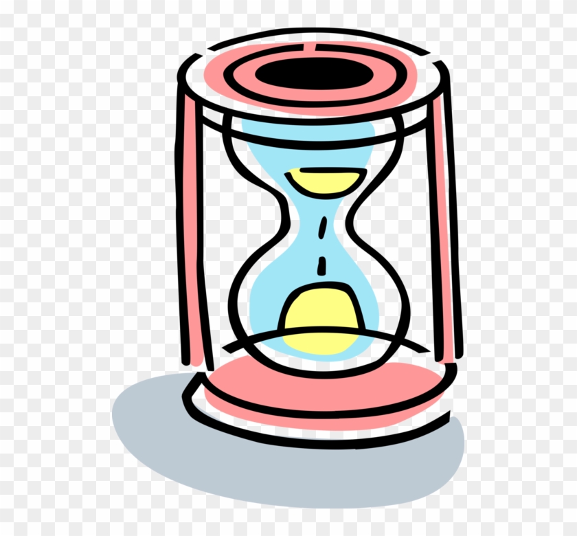 Vector Illustration Of Hourglass Or Sandglass, Sand Clipart