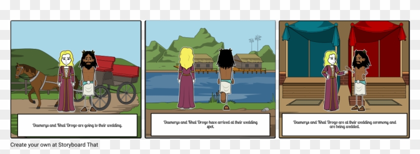 Daenerys' Wedding - Cartoon Clipart #3392413