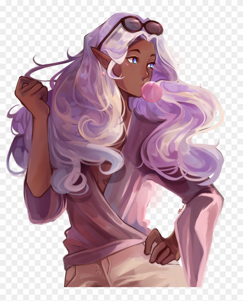 Princess Allura Human Hair Color Purple Fictional Character - Allura Voltron Art Clipart #3392427