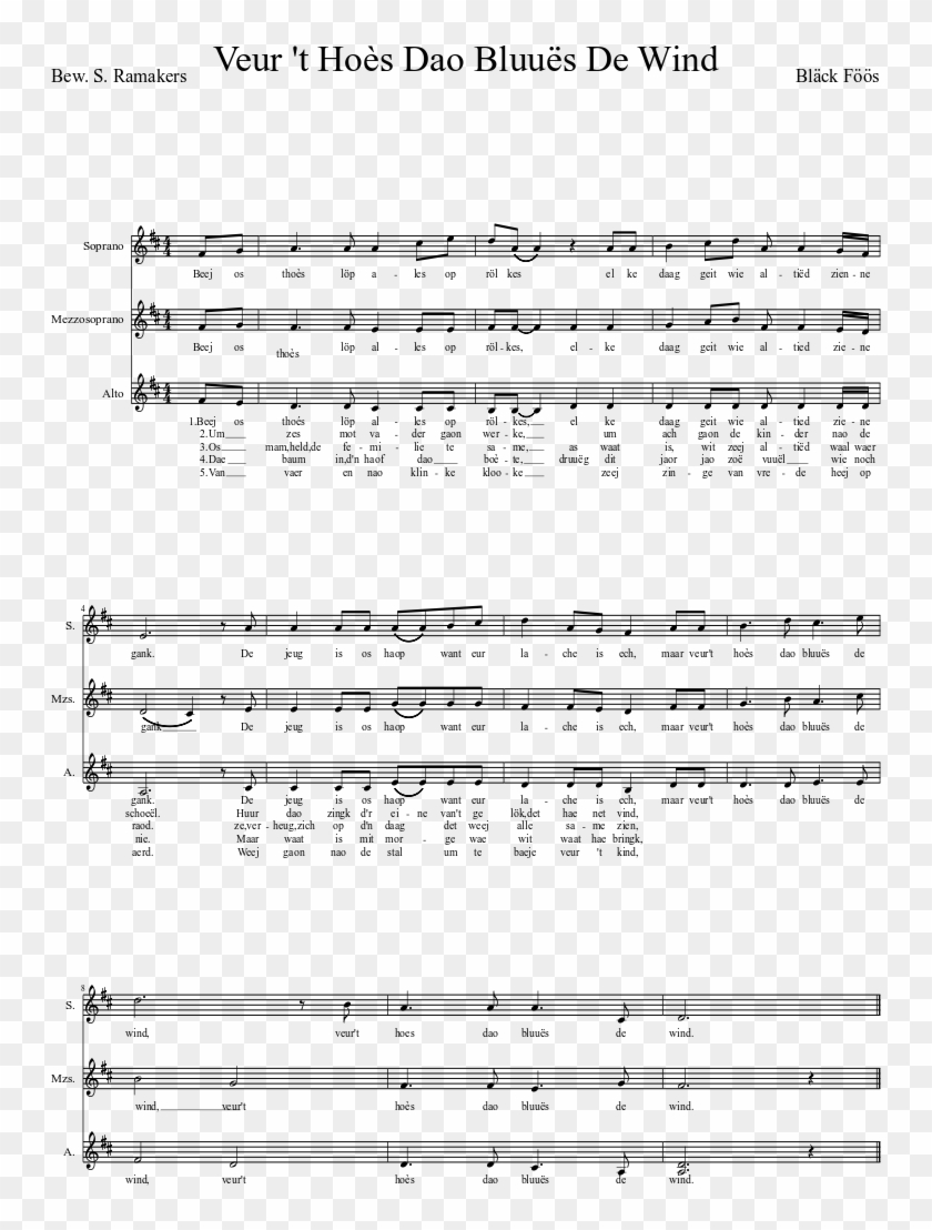 Print - Sheet Music Clipart #3392454