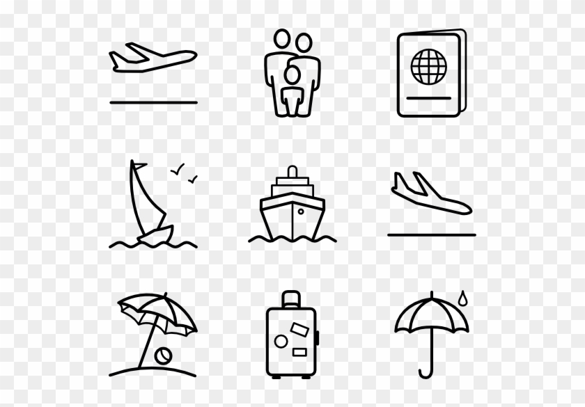 Summer Tourism - Tourism Black And White Clipart