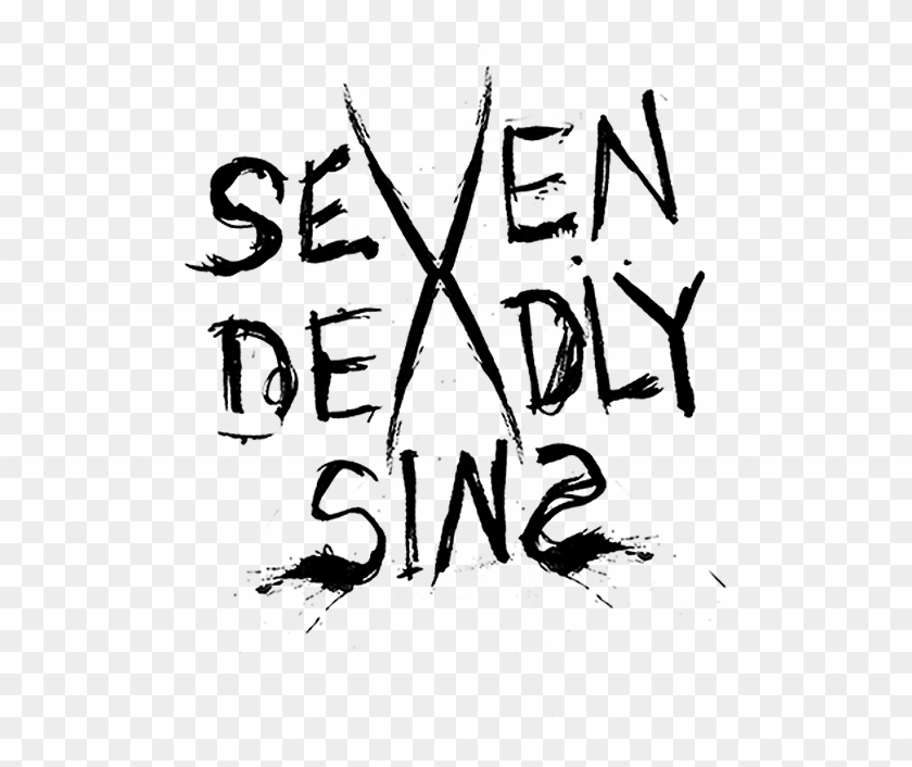 Seven Deadly Sins High Res - Calligraphy Clipart