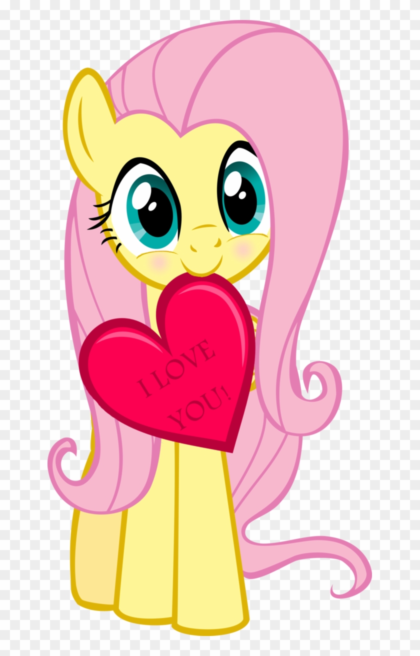 I Love You Fluttershy Rainbow Dash Applejack Rarity - My Little Pony Fluttershy Iphone Clipart #3393675