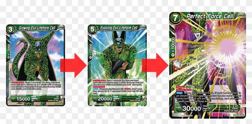 Cell Grows Into A Higher-cost Cell By Absorbing ＜android - Dragon Ball Super Cell Deck Clipart