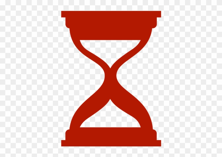 Hourglass - Sand Timer Red Icon Clipart