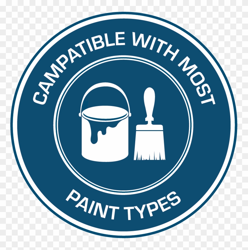 Compatible With Most Paints Badge Clipart